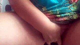 Fingering shaved pussy in public now!