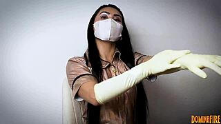 latex glove layering fetish in hospital