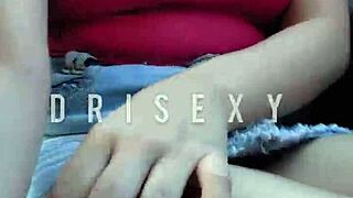 playing with my pussy in the driver's car