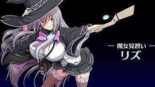 this witch of eclips lizu has a hot sex scene in hentai rpg 😏