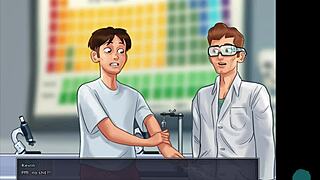 i play with her pussy under the blanket in summertime saga