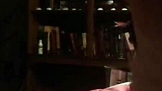 Big tit teen gives blowjob, but will she swallow the cum?