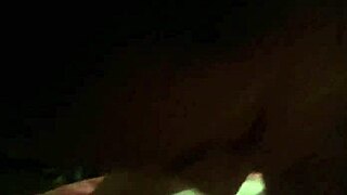 Big tit teen gives blowjob, but will she swallow the cum?