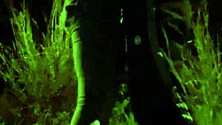 Teens Give Blowjobs And Masturbate Mutually In The Field With Watchers.