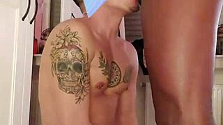 Interracial gay scene where sucking leads to cum