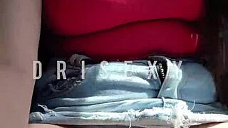 playing with my pussy in the driver's car