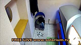 i spied horny milf masturbating in solarium