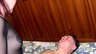 Watch this milf wife get her tits licked homemade style