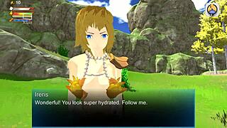 In this 3D game, female centaur dominates with stamina in sex.