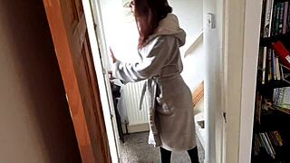 The Plumber and the Mischievous Milf: Roleplay Blowjob and Cumshot