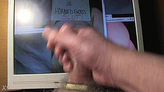 What cum tribute do the horned gods give to Pinkbunny?