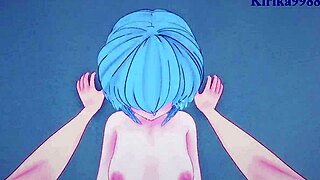 i watch rei and asuka have intense sex in evangelion hentai