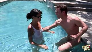 Hey, see dana vespoli take it deep in her asshole and throat by the pool?