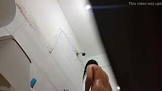 Spying on Mexican Teen Showering After School