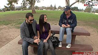 skinny brunette slut fucked by big cock 😏