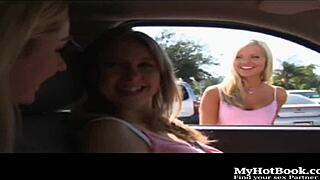 amazing blonde teens in wild threesome play 🥵