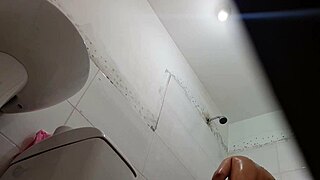 Spying on Mexican Teen Showering After School