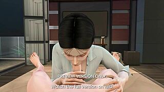 Natalie's secret affair in 3D hentai?