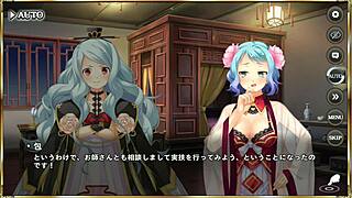 asian cartoon erotic scene with zhang zhao and lu su