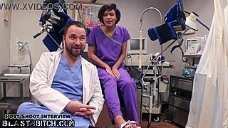 Jackie Banes Learns Blowjobs From Dr. Lilith Rose! Using Stunt Cock!