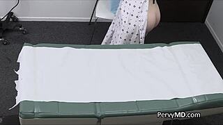 Blonde teen, on your first doctor visit, you're getting fucked in doggystyle.