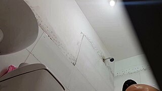 Spying on Mexican Teen Showering After School