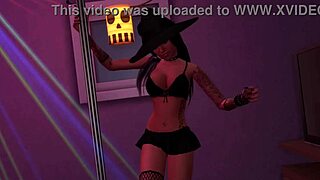 Jozie Dark Halloween Tease - Sims 4 Porn Video