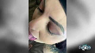 Filling My Tattooed Whore's Mouth With Cum 😜
