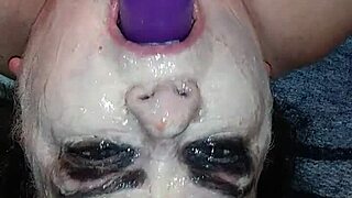 ms tl uses dildo in messy throat play