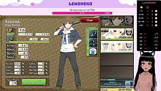 Vtuber Lewdneko Moans in Evenicle Game Part 6