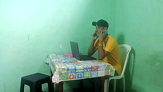 stepmother gets fucked by stepson in office 😍 great ass!