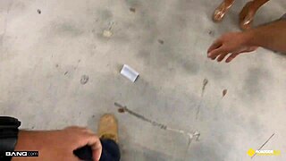 Thick Latina Stripper Rips Clothes and Fucks Mechanic in Garage!