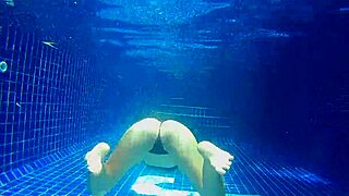 Three Panties In My Pussy Fucking Black Dildo In Public Pool?