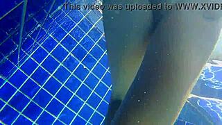 Three Panties In My Pussy Fucking Black Dildo In Public Pool?