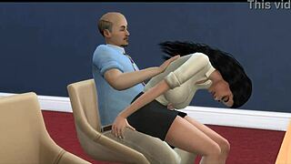 Boss Fucks Secretary with Big Tits in 3D