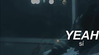 Joji performs slow dancing in the dark with subtitles.