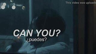 Joji performs slow dancing in the dark with subtitles.