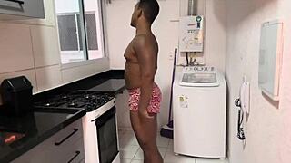 i couldn't resist his huge cock. gagging on it turned into wild deepthroat fun.