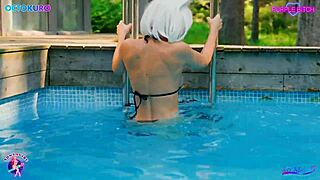 Issei Blows Monster Cock In Cosplay