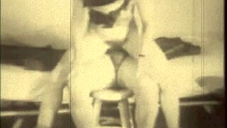 Retro granny's bushy treasure