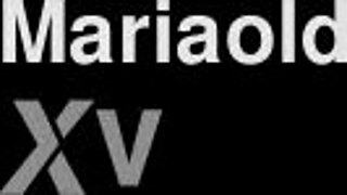 Hot milf mariaold moans while masturbating with a dildo in stockings