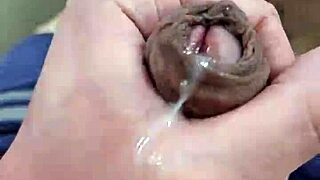 Brazilian twink jerks off and cums for neighbors to see. Exotic cutie shows off big tool in amateur clip.