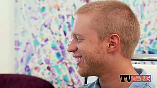 american couples hose each other down while having steamy pre party foreplay