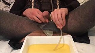 that dirty old drunk pissing golden?