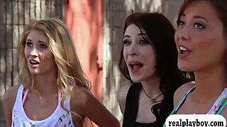 lovely badass babes enjoyed swinging naked outdoors