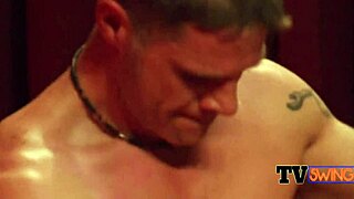 american couples hose each other down while having steamy pre party foreplay