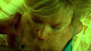 Blonde Milf Blowjob And Facial Cumshot