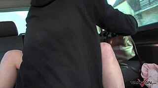 Horny Brunette Stops Car for Wild Sex and Cum on Tits