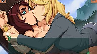 anime girls lick pussy in the park 😏