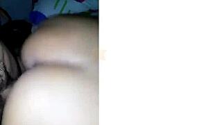 that perfect ass gets ridden cowgirl style with spanking and cumshot